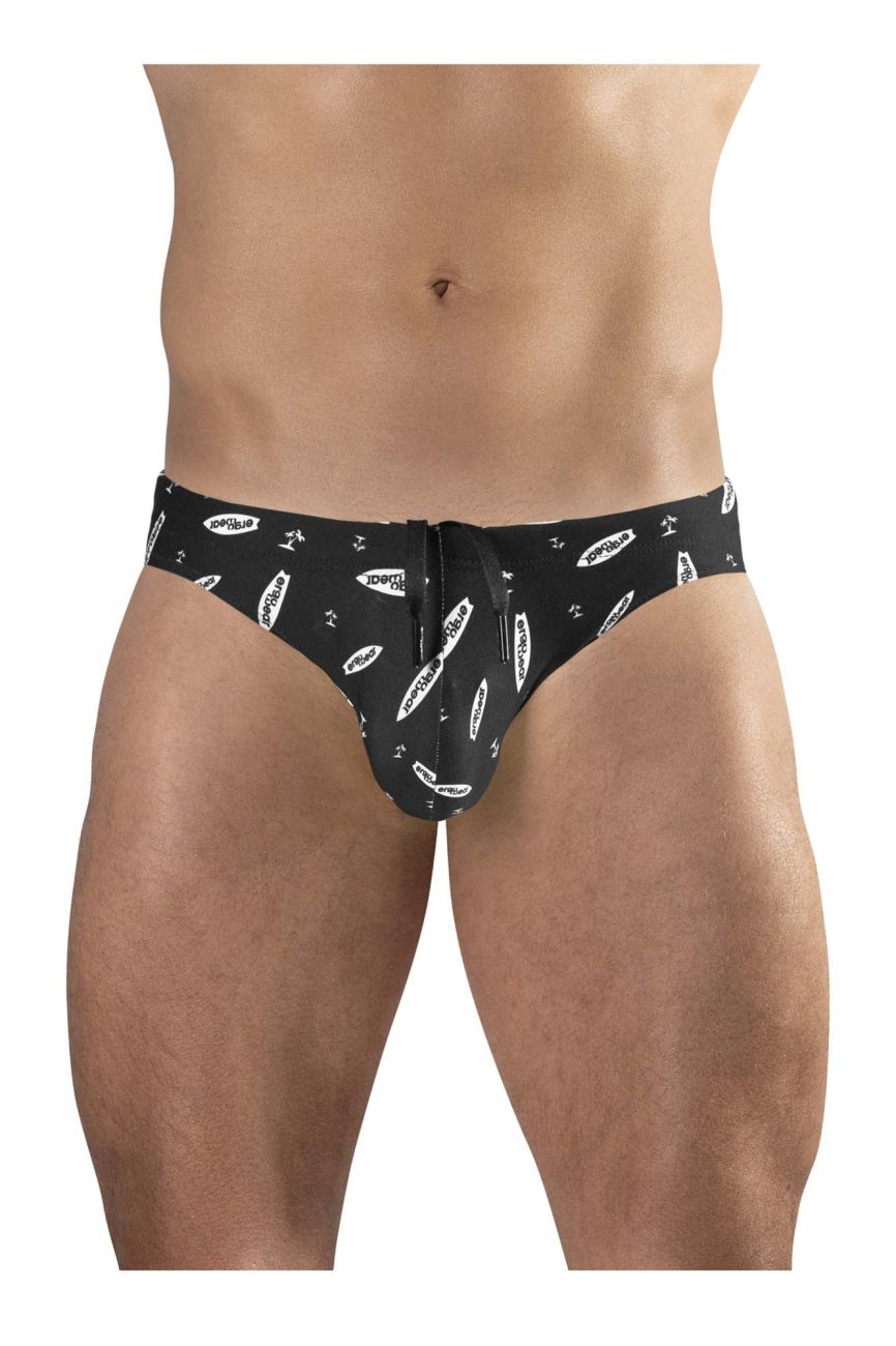 ErgoWear X4D SW Swim Briefs in Black/White – men's swimwear
