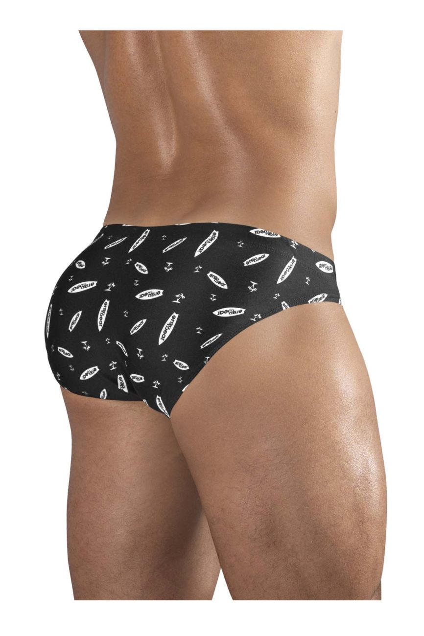 ErgoWear X4D SW Swim Briefs in Black/White – men's swimwear