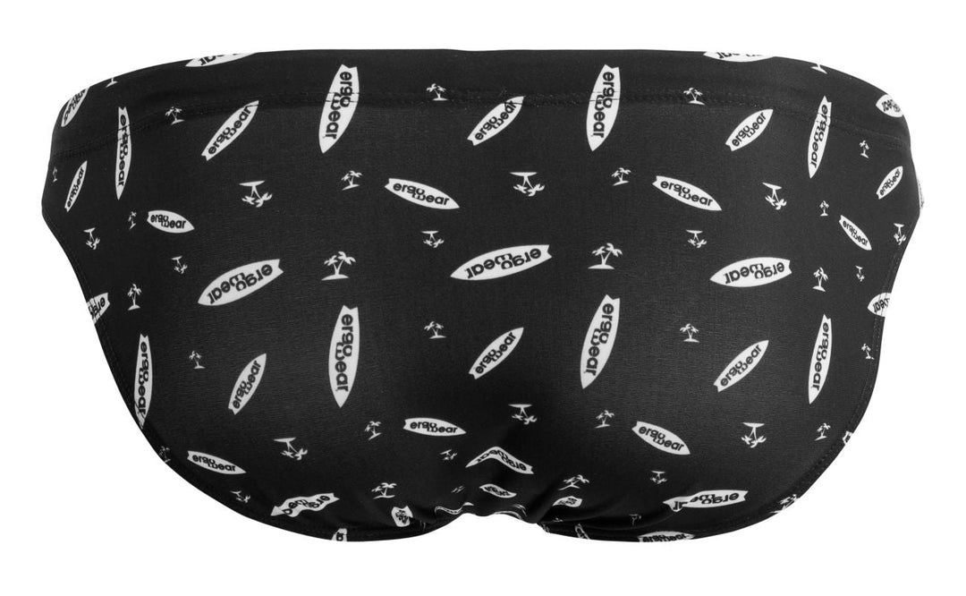 ErgoWear X4D SW Swim Briefs in Black/White – men's swimwear