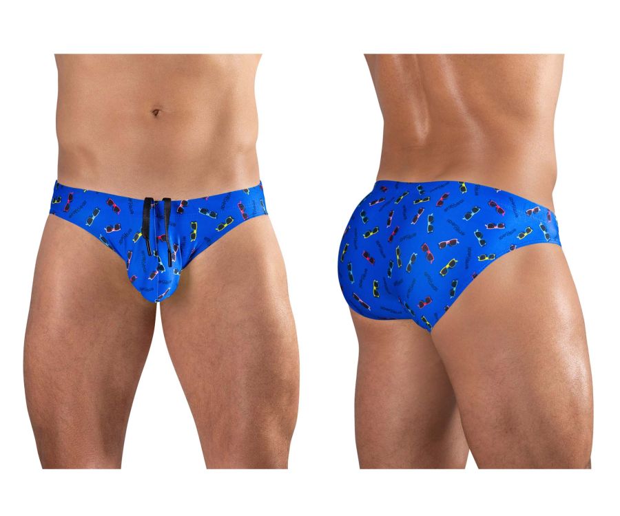 ErgoWear X4D SW Swim Briefs in Blue Sunglasses – men's swimwear