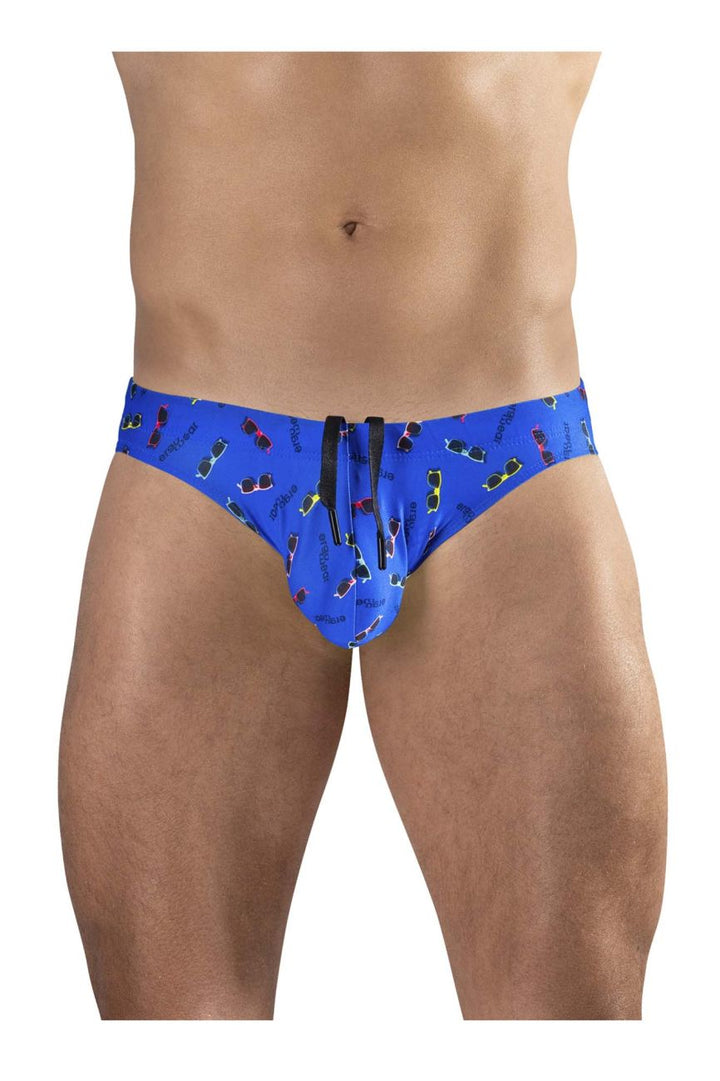 ErgoWear X4D SW Swim Briefs in Blue Sunglasses – men's swimwear