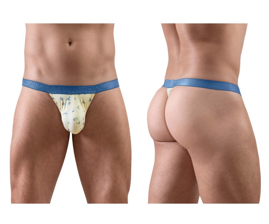 ErgoWear SLK SE Men's Thong in Vanilla Birds – men's thongs