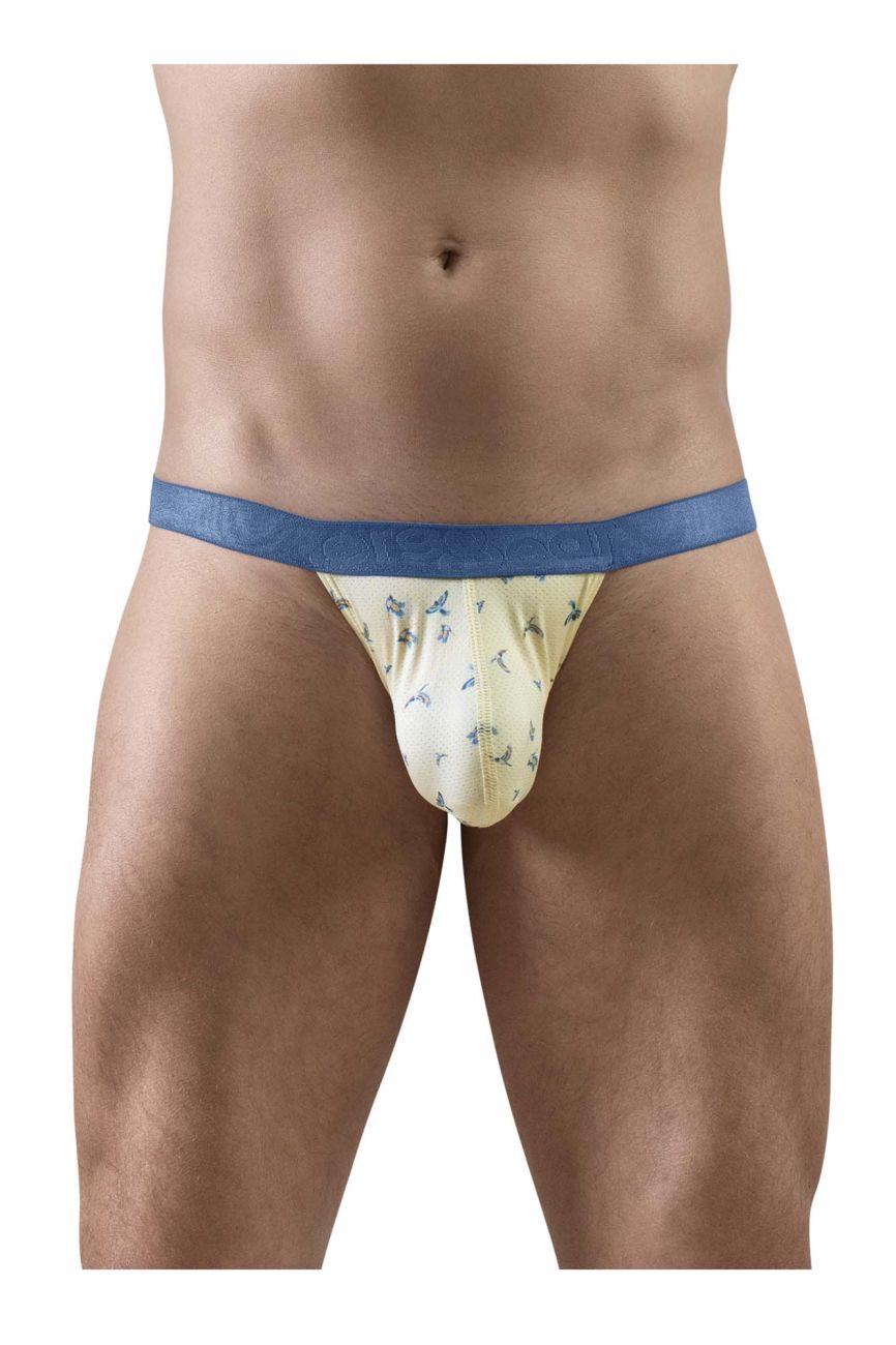 ErgoWear SLK SE Men's Thong in Vanilla Birds – men's thongs