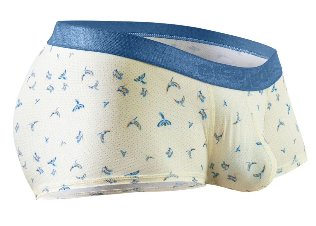 ErgoWear SLK SE Men's Trunk Underwear in Vanilla Birds – men's trunks
