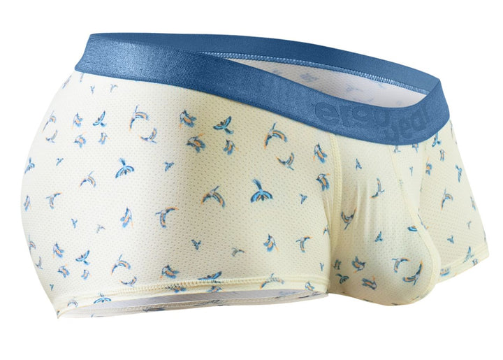 ErgoWear SLK SE Men's Trunk Underwear in Vanilla Birds – men's trunks