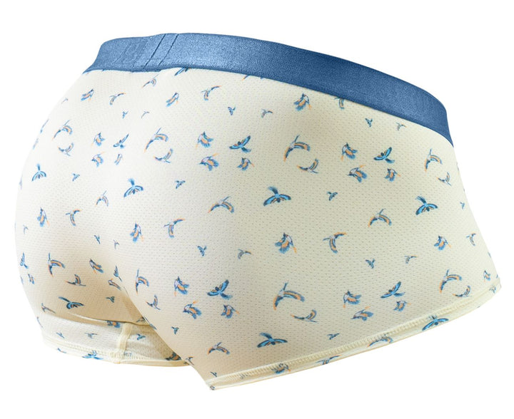 ErgoWear SLK SE Men's Trunk Underwear in Vanilla Birds – men's trunks