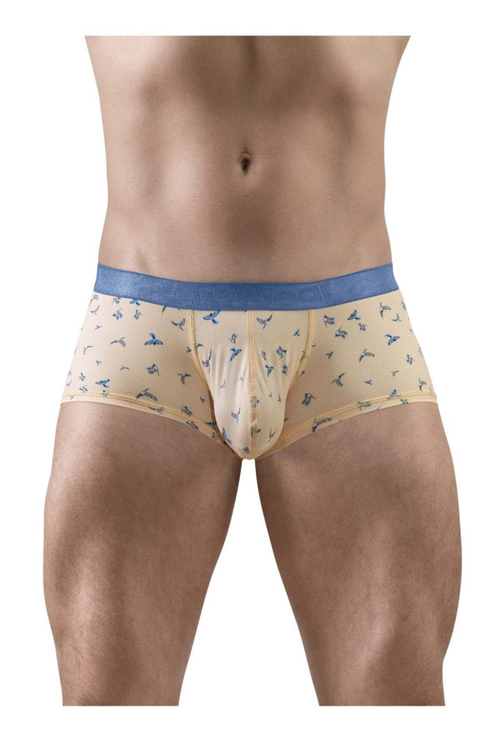 ErgoWear SLK SE Men's Trunk Underwear in Peach Birds – men's trunks