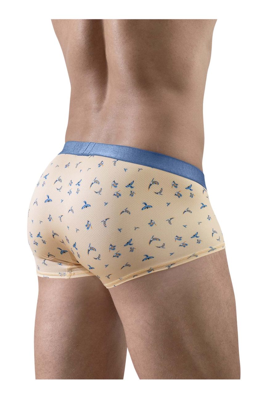 ErgoWear SLK SE Men's Trunk Underwear in Peach Birds – men's trunks