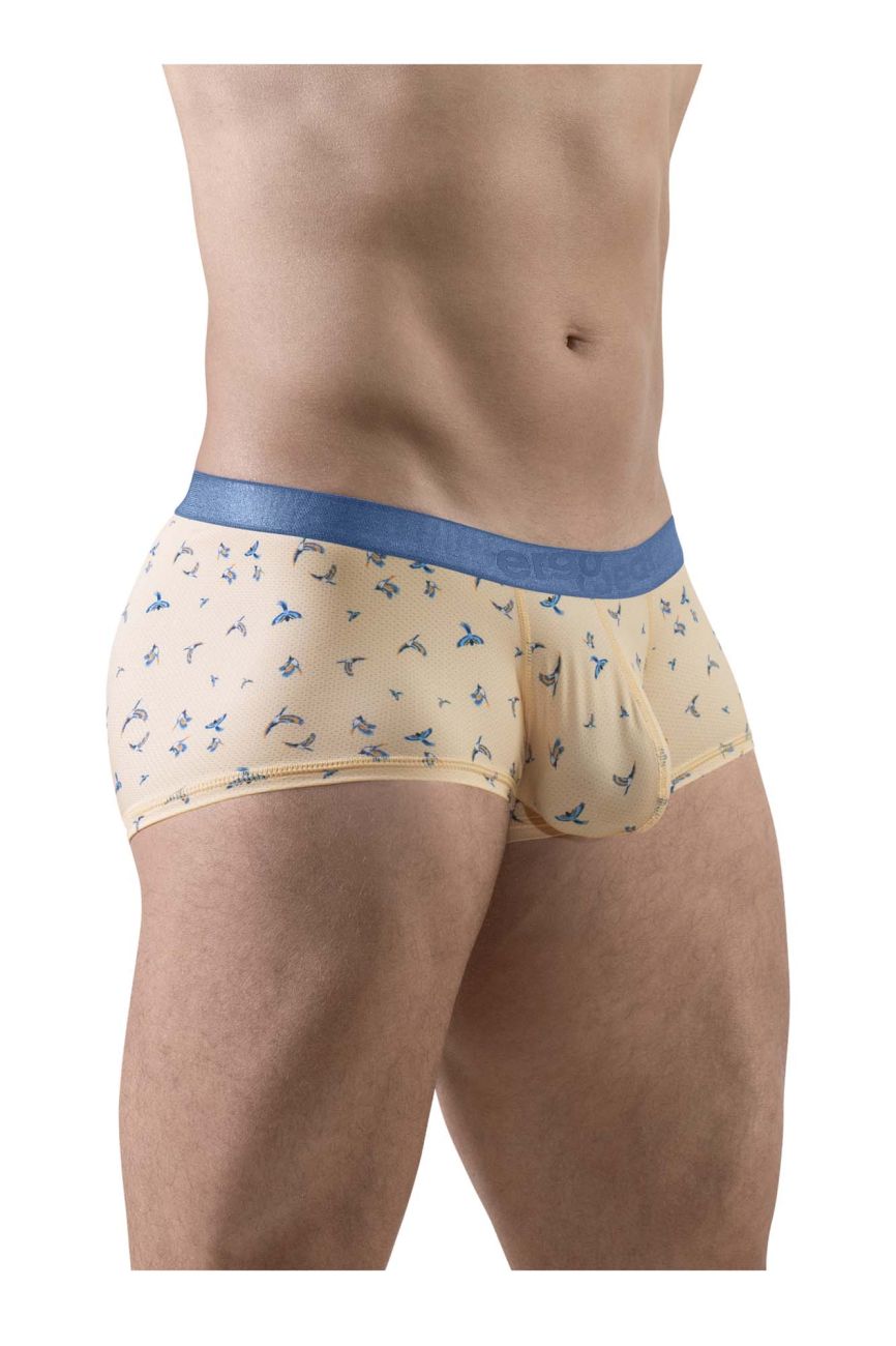 ErgoWear SLK SE Men's Trunk Underwear in Peach Birds – men's trunks