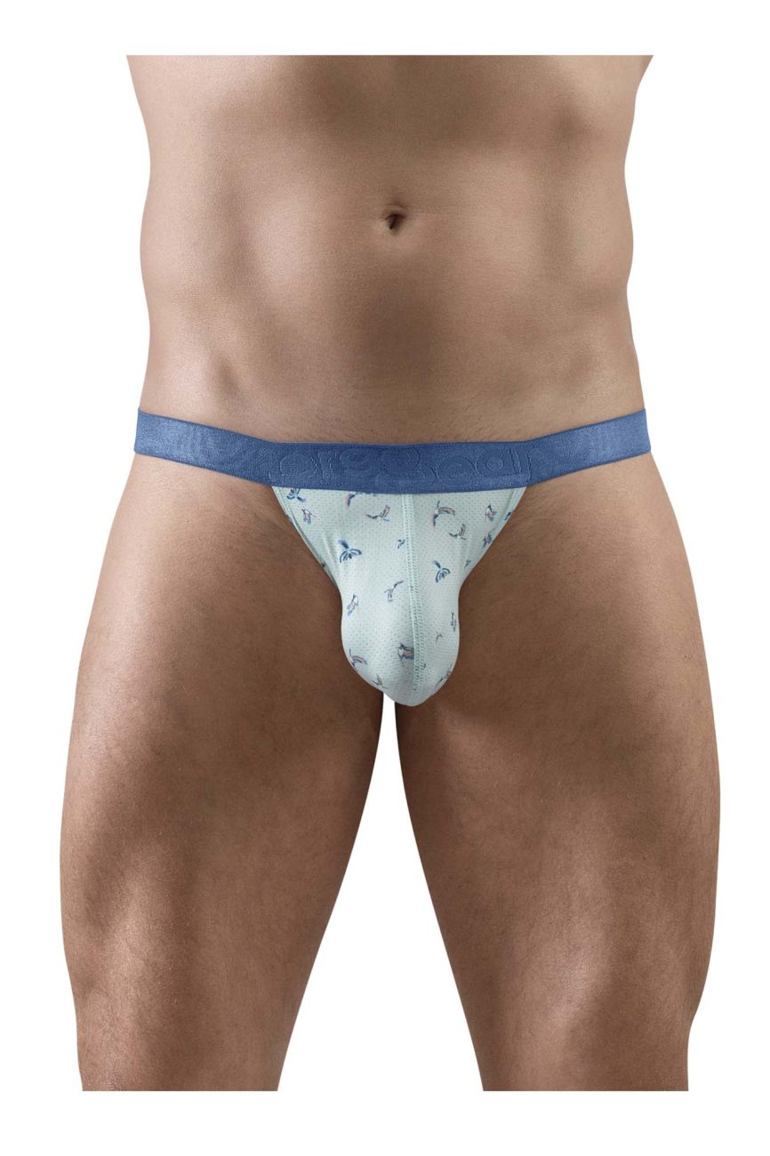 ErgoWear men's frost birds print SLK SE bikini briefs – low-rise stretch underwear