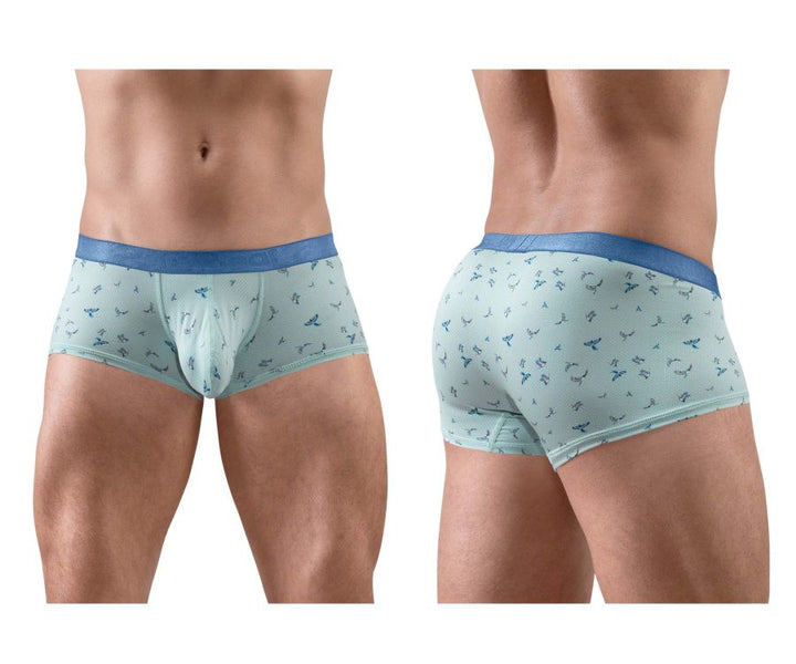 ErgoWear SLK SE Men's Trunk Underwear in Frost Birds – men's trunks