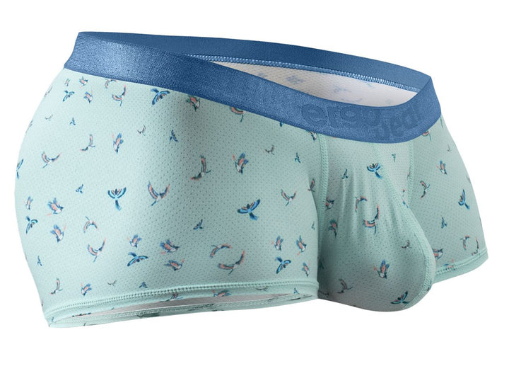 ErgoWear SLK SE Men's Trunk Underwear in Frost Birds – men's trunks