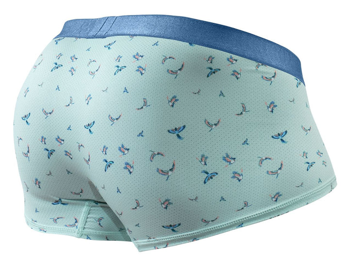 ErgoWear SLK SE Men's Trunk Underwear in Frost Birds – men's trunks
