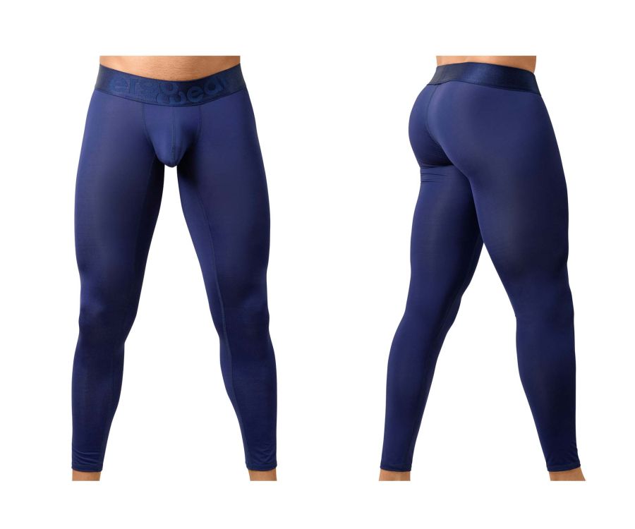 ErgoWear MAX BOLD Men's Compression Legging in Dark Blue – men's athletic pants