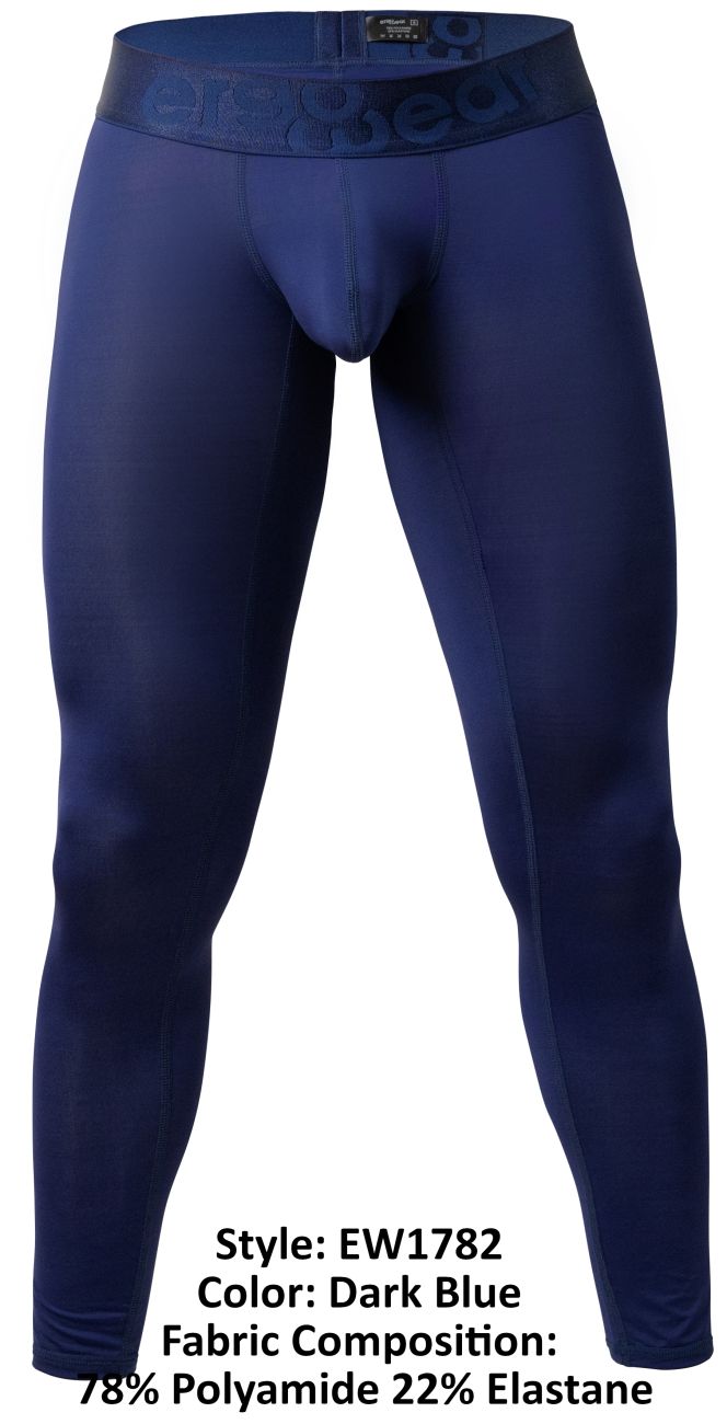 ErgoWear MAX BOLD Men's Compression Legging in Dark Blue – men's athletic pants