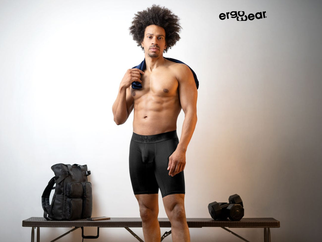 ErgoWear MAX BOLD Men's Trunk Underwear in Black – men's trunks