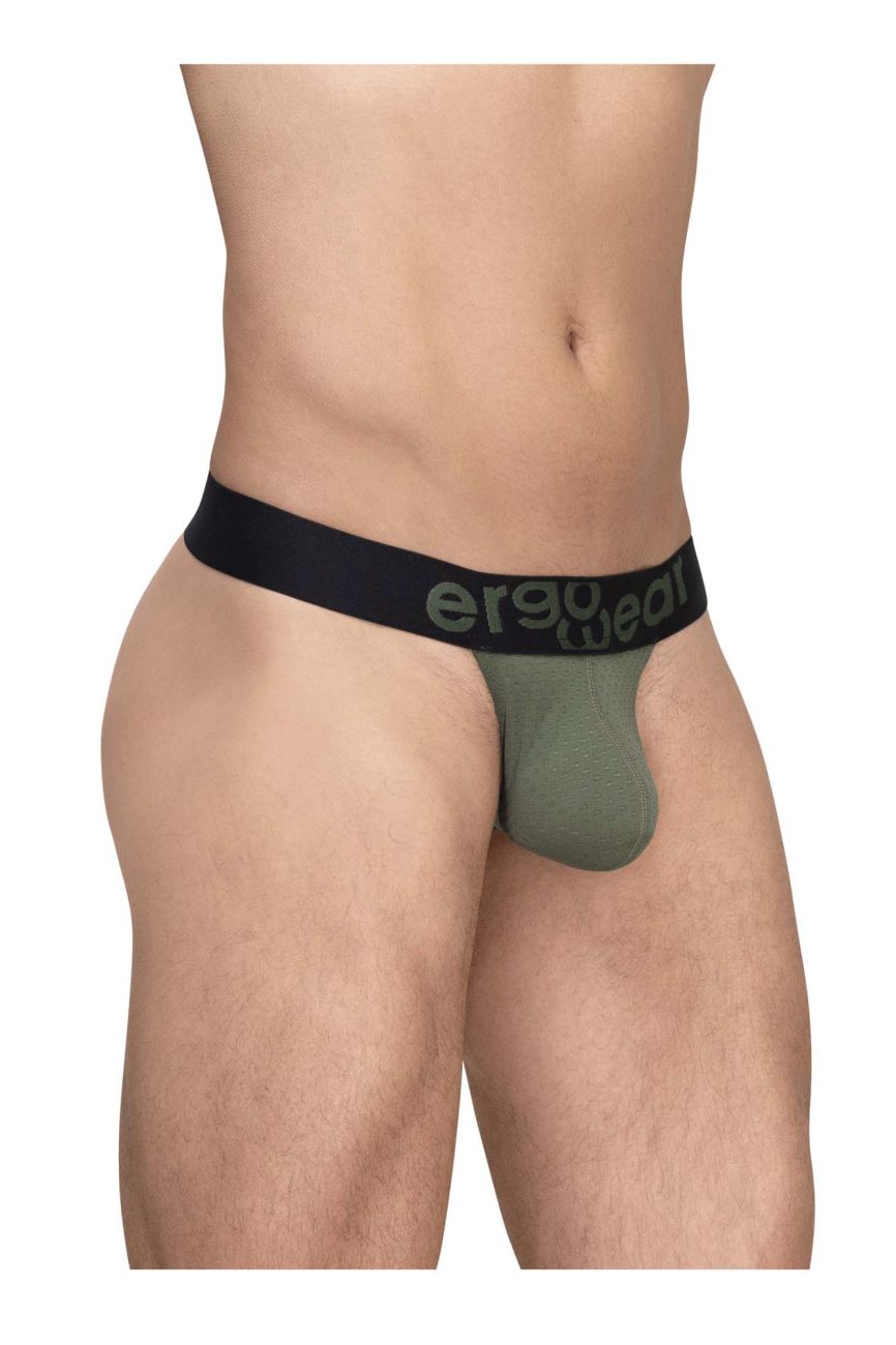 ErgoWear MAX FLOW Men's Thong in Dark Green – men's thongs