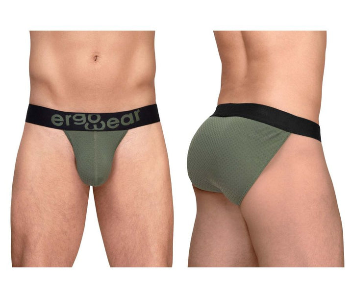 ErgoWear MAX FLOW Men's Bikini Brief in Dark Green – men's briefs