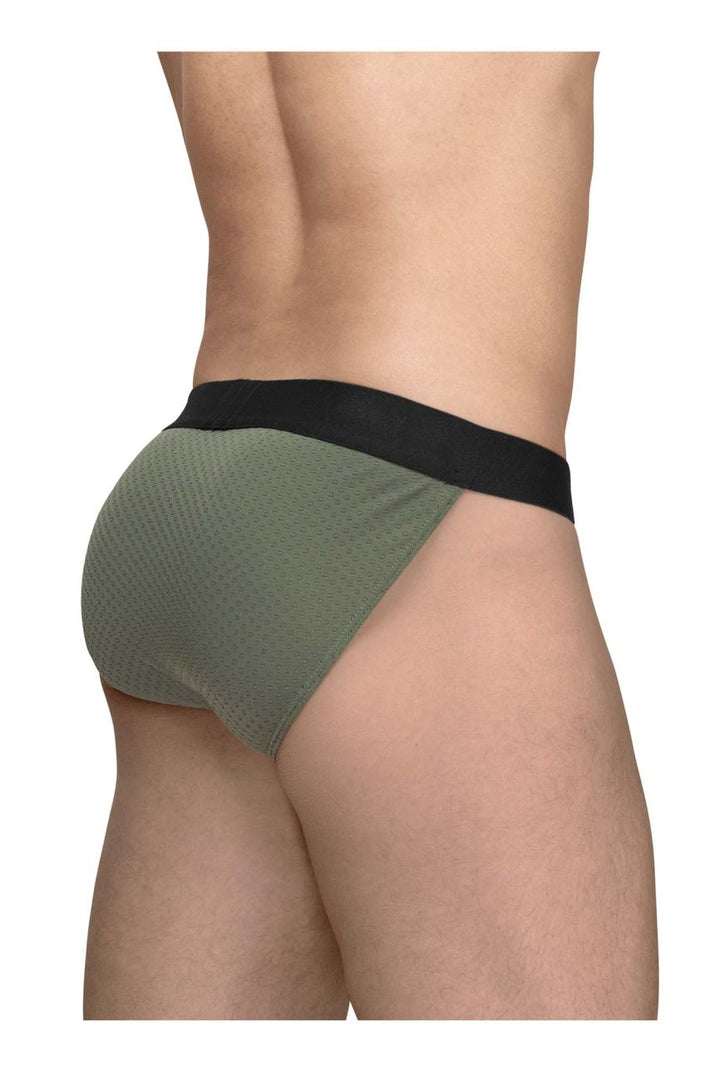 ErgoWear MAX FLOW Men's Bikini Brief in Dark Green – men's briefs
