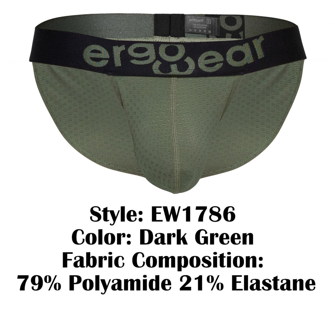 ErgoWear MAX FLOW Men's Bikini Brief in Dark Green – men's briefs