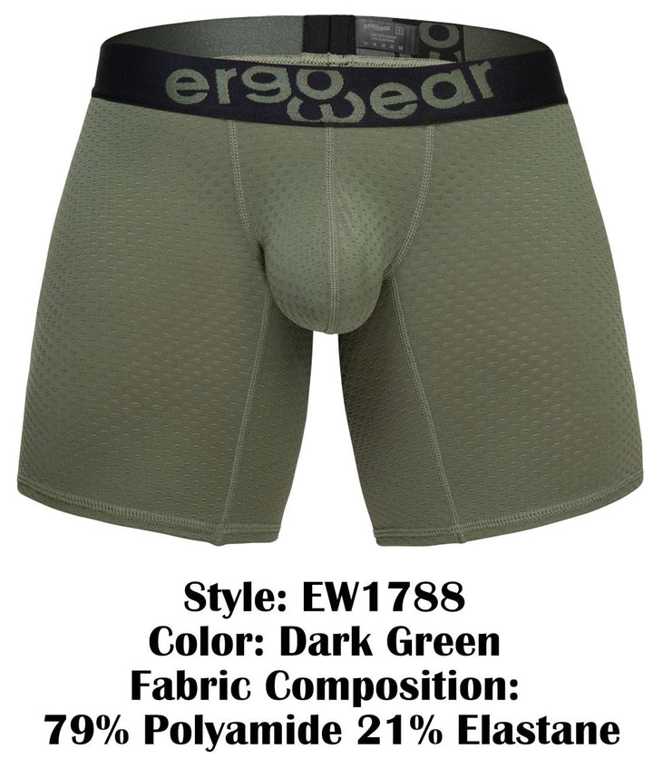 ErgoWear MAX FLOW Men's Boxer Brief in Dark Green – men's boxer briefs