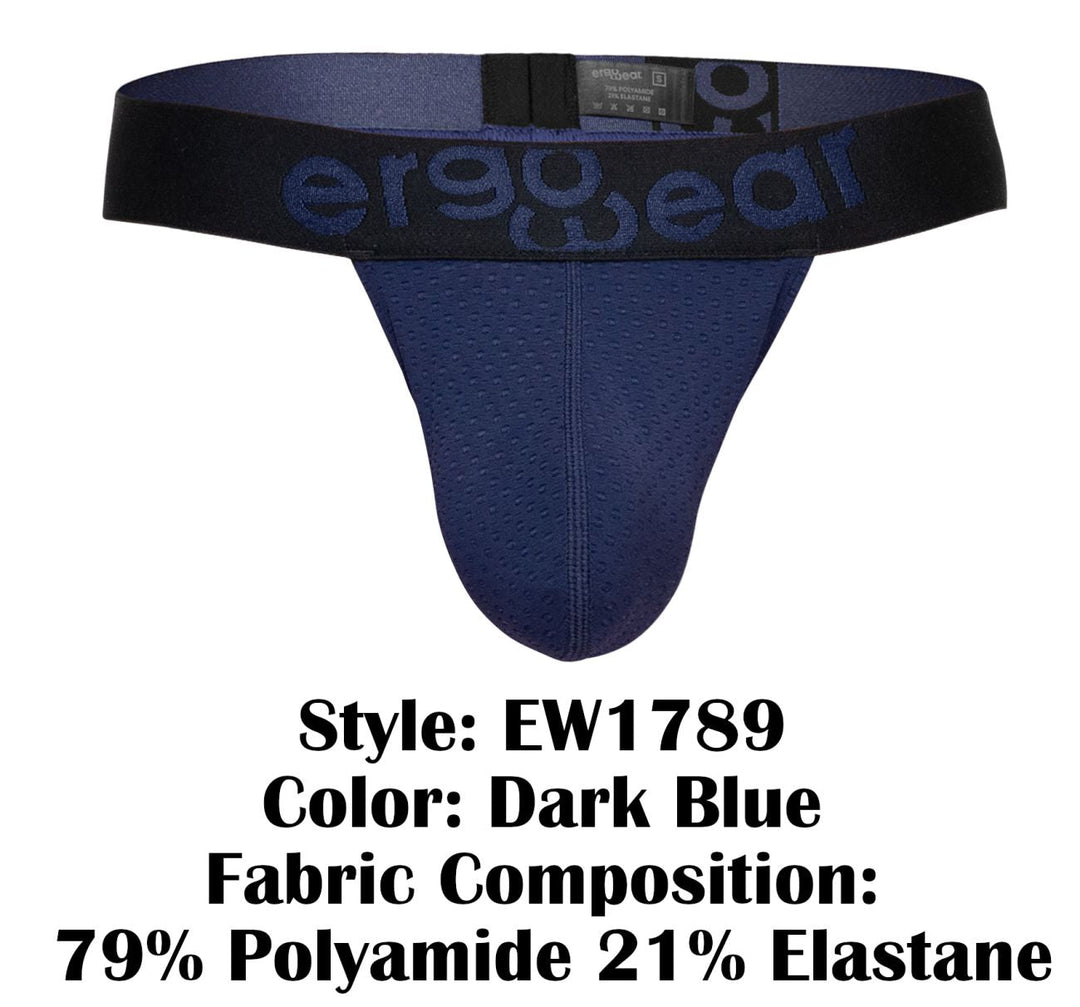 ErgoWear MAX FLOW Men's Thong in Dark Blue – men's thongs