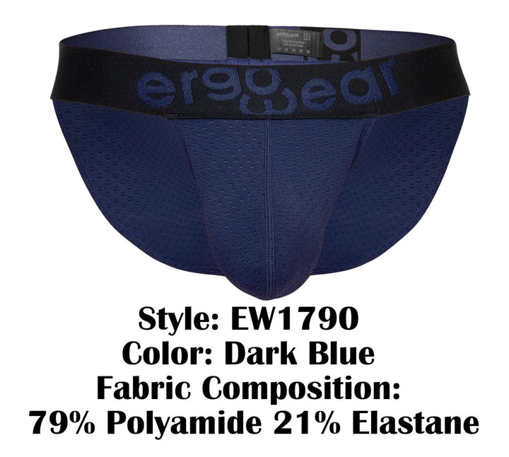 ErgoWear MAX FLOW Men's Bikini Brief in Dark Blue – men's briefs