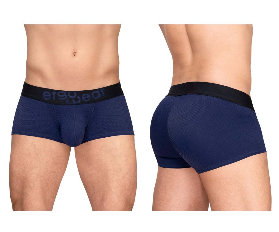 ErgoWear MAX FLOW Men's Trunk Underwear in Dark Blue – men's trunks