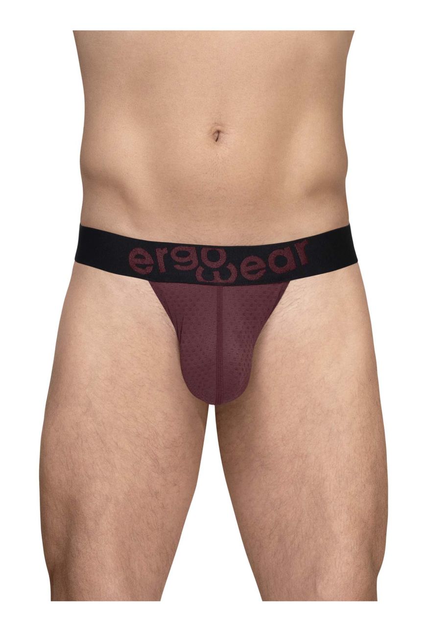 ErgoWear MAX FLOW Men's Thong in Burgundy – men's thongs