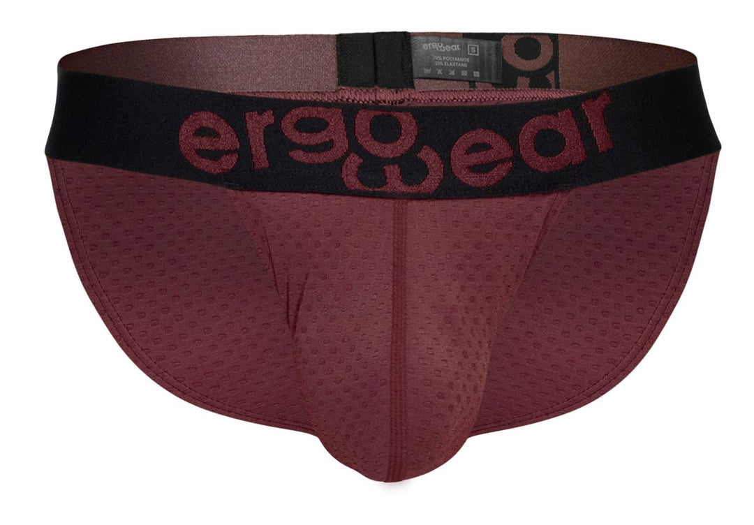 ErgoWear MAX FLOW Men's Bikini Brief in Burgundy – men's briefs