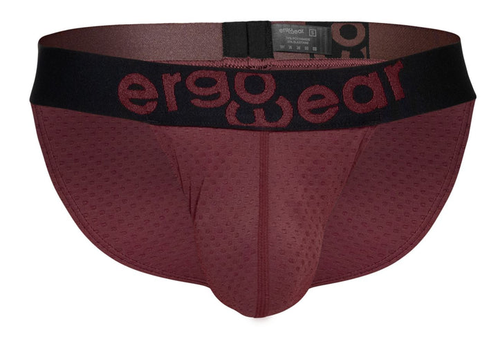 ErgoWear MAX FLOW Men's Bikini Brief in Burgundy – men's briefs