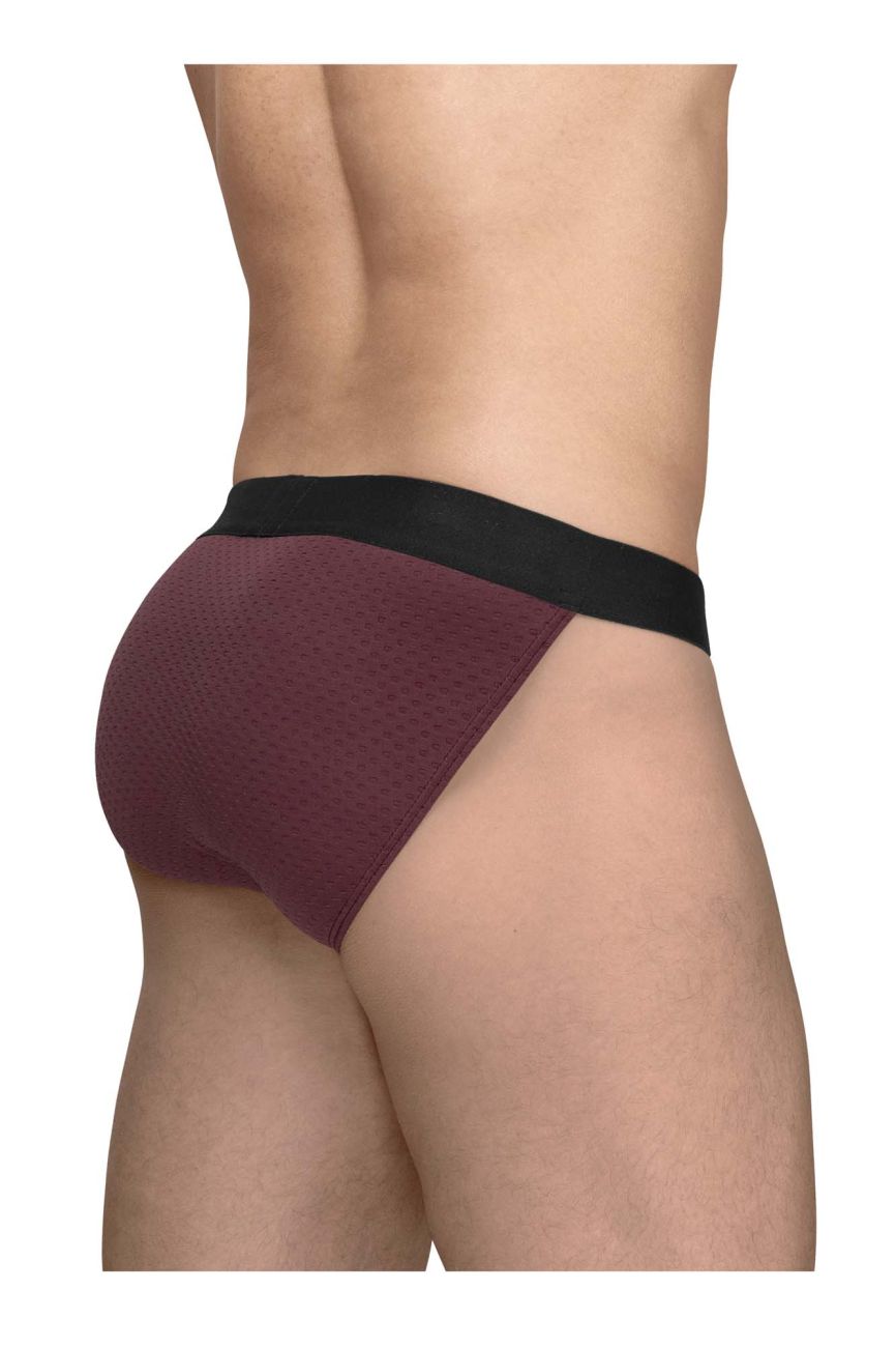 ErgoWear MAX FLOW Men's Bikini Brief in Burgundy – men's briefs