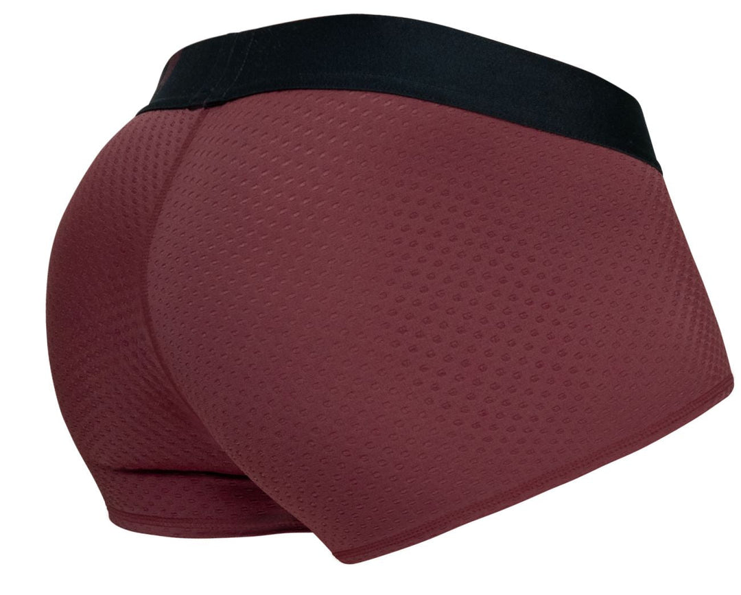 ErgoWear MAX FLOW Men's Trunk Underwear in Burgundy – men's trunks