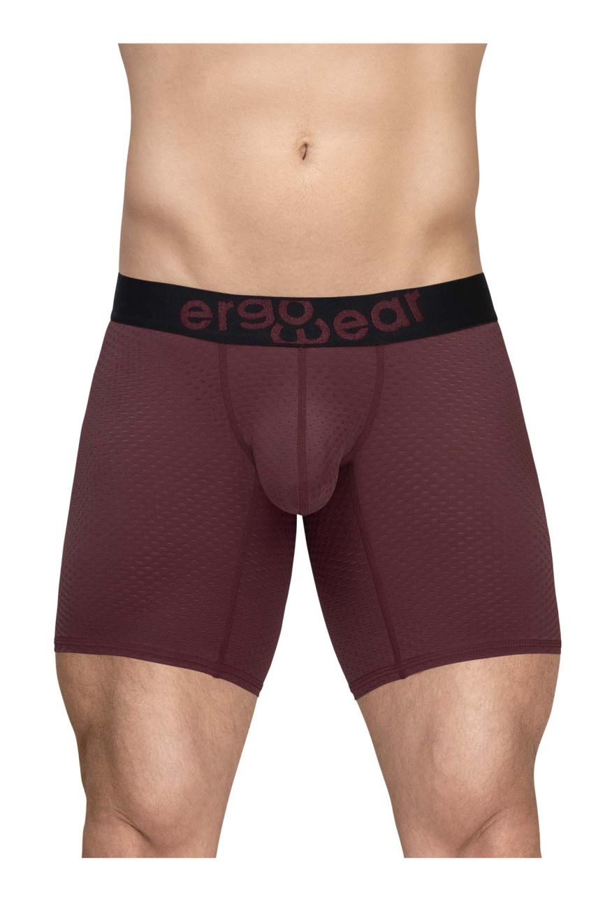 ErgoWear MAX FLOW Men's Boxer Brief in Burgundy – men's boxer briefs