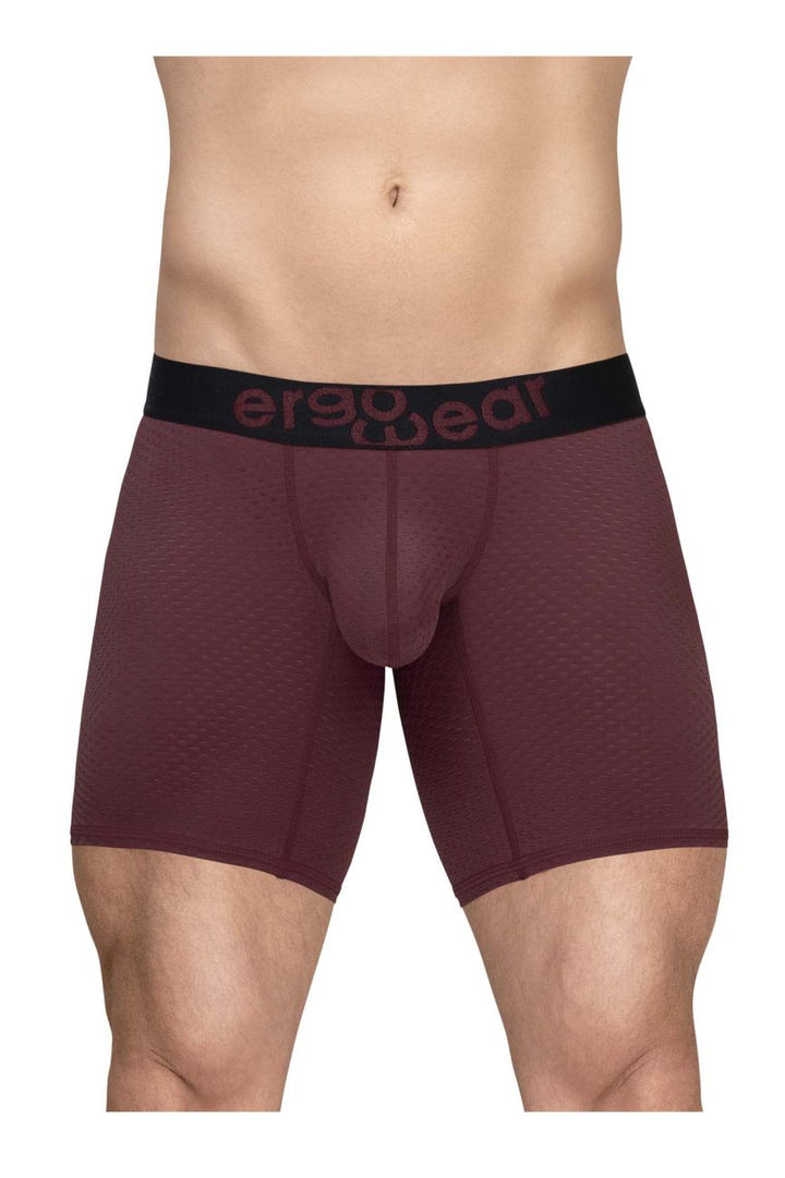 ErgoWear MAX FLOW Men's Boxer Brief in Burgundy – men's boxer briefs