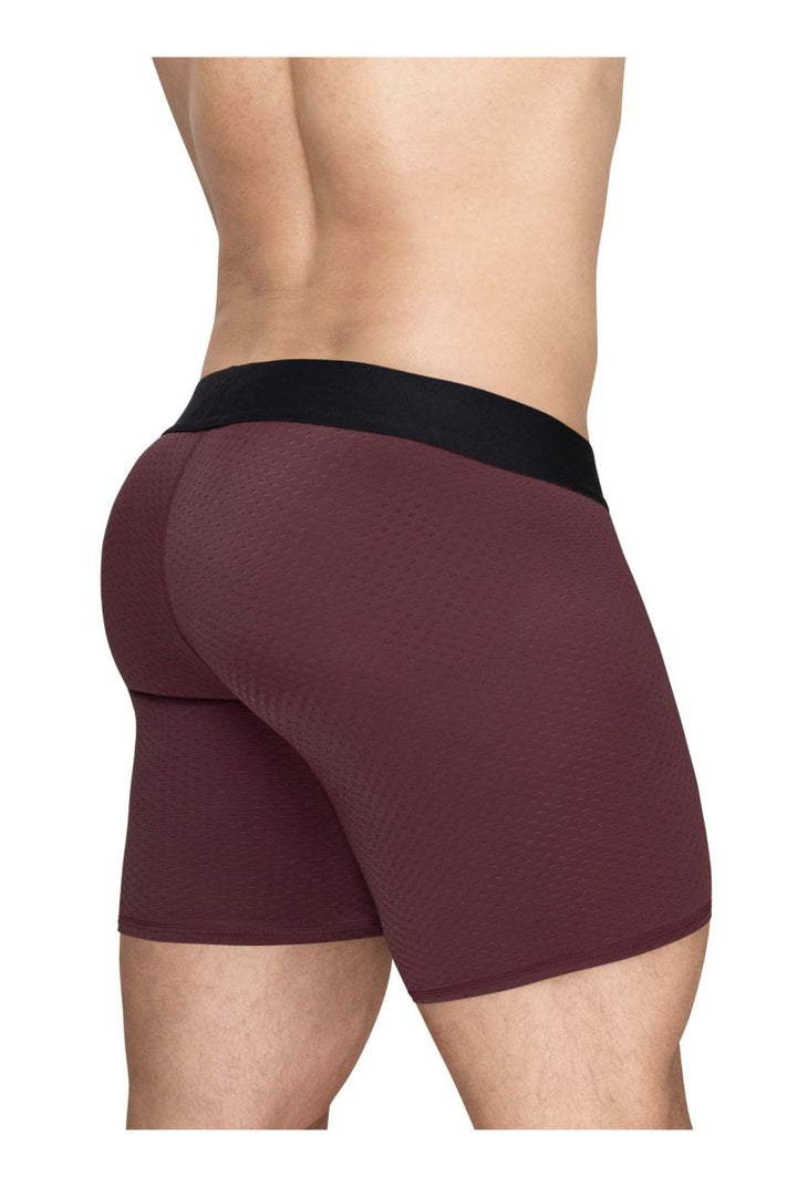 ErgoWear MAX FLOW Men's Boxer Brief in Burgundy – men's boxer briefs