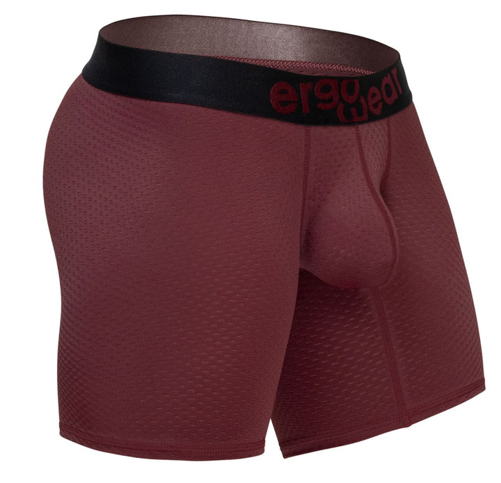 ErgoWear MAX FLOW Men's Boxer Brief in Burgundy – men's boxer briefs