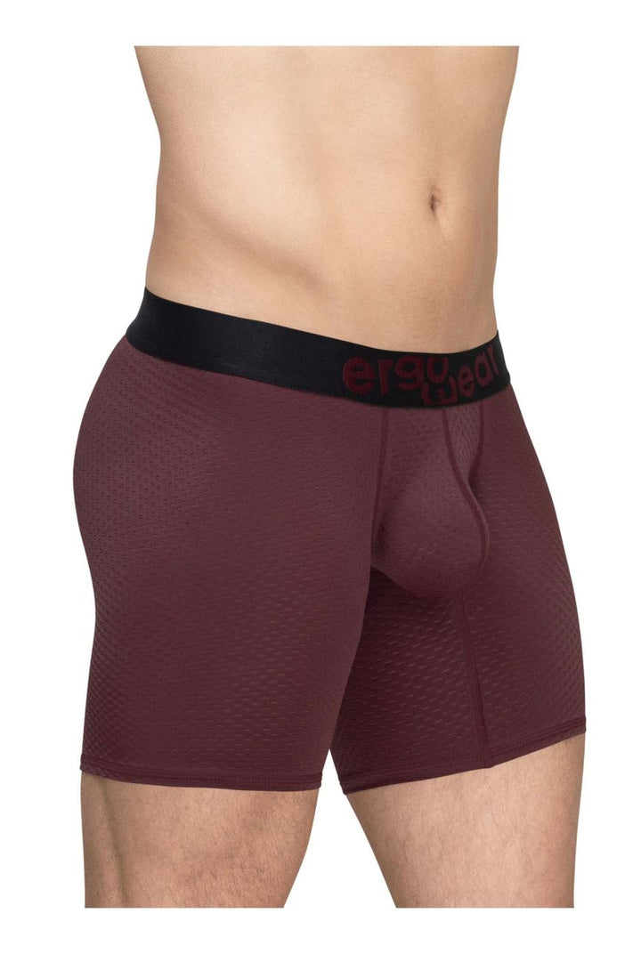 ErgoWear MAX FLOW Men's Boxer Brief in Burgundy – men's boxer briefs