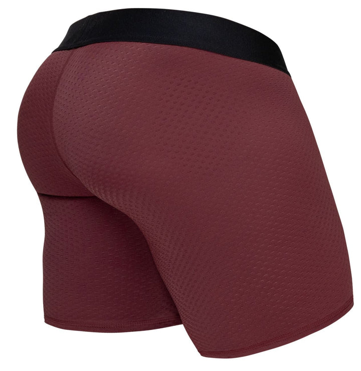 ErgoWear MAX FLOW Men's Boxer Brief in Burgundy – men's boxer briefs