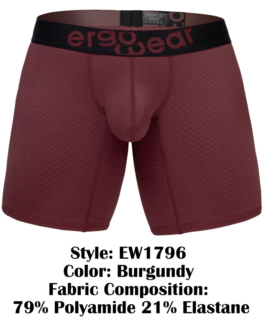 ErgoWear MAX FLOW Men's Boxer Brief in Burgundy – men's boxer briefs