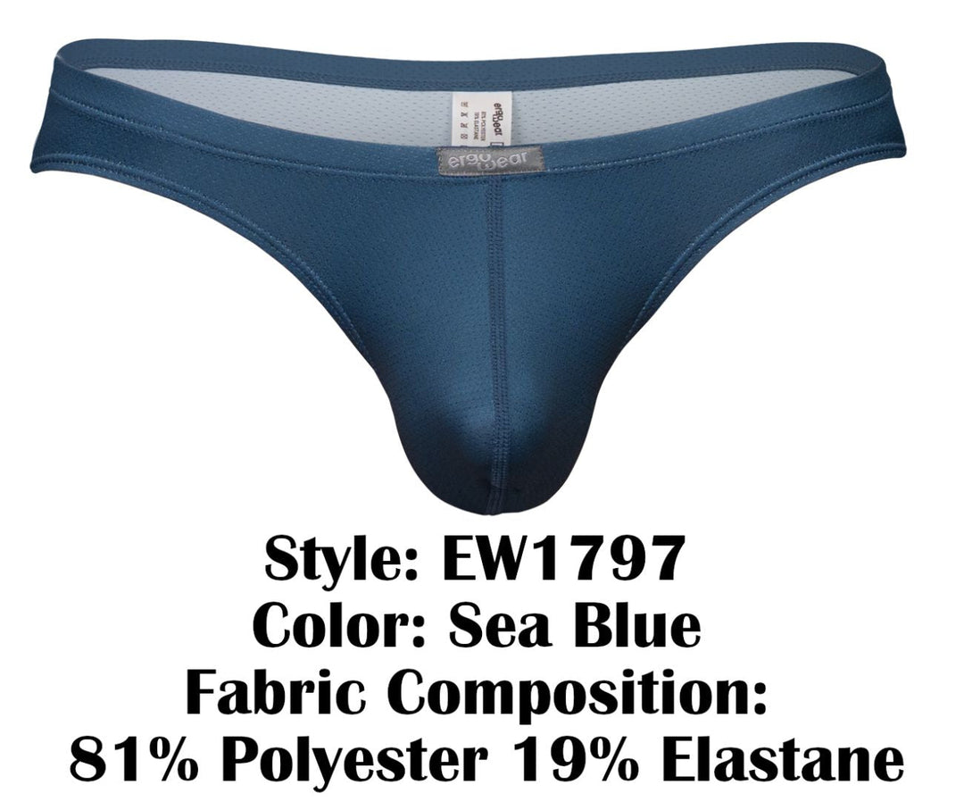 ErgoWear X4D SE Men's Thong in Sea Blue – men's thongs