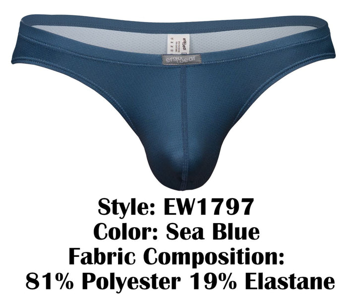 ErgoWear X4D SE Men's Thong in Sea Blue – men's thongs