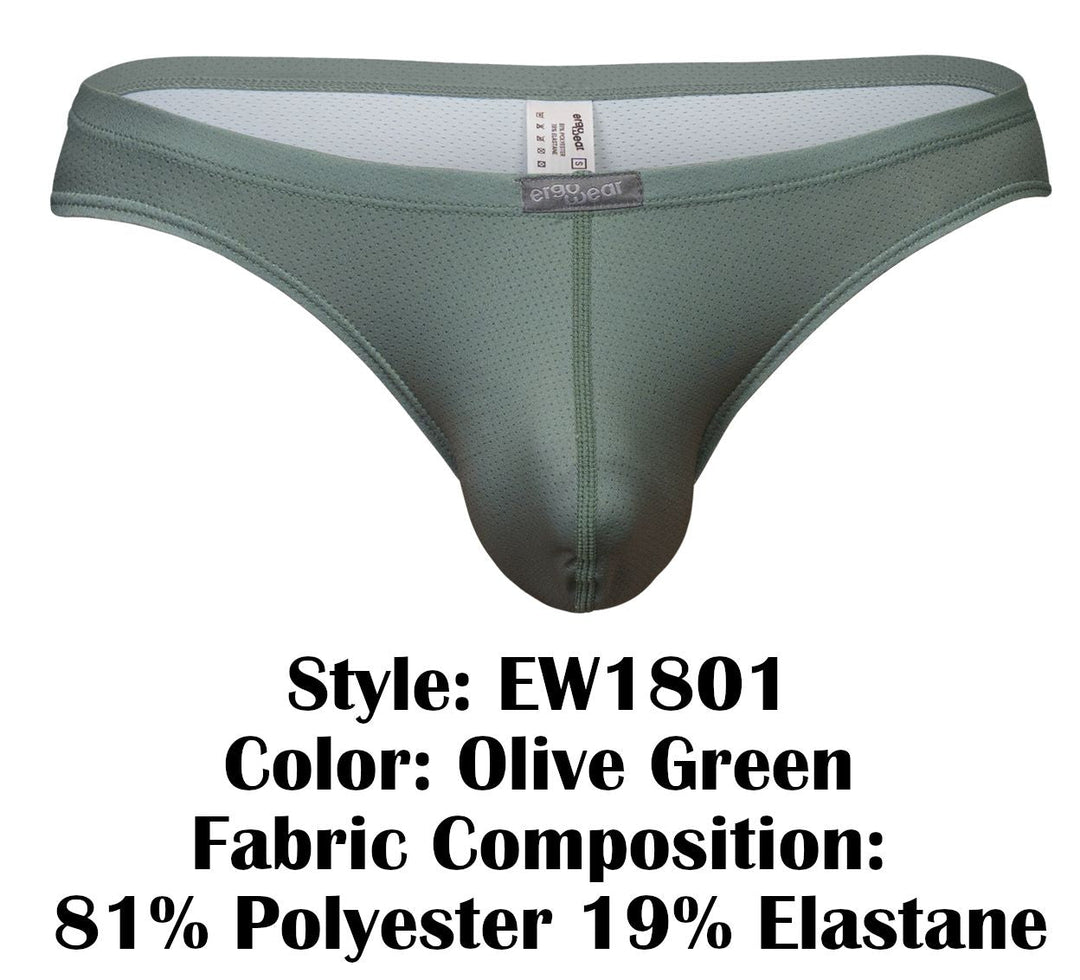 ErgoWear X4D SE Men's Thong in Olive Green – men's thongs