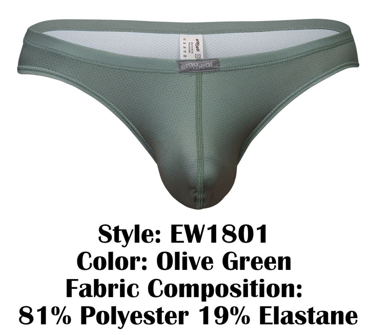ErgoWear X4D SE Men's Thong in Olive Green – men's thongs
