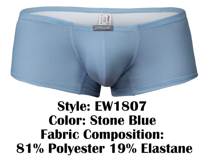 ErgoWear X4D SE Men's Trunk Underwear in Stone Blue – men's trunks