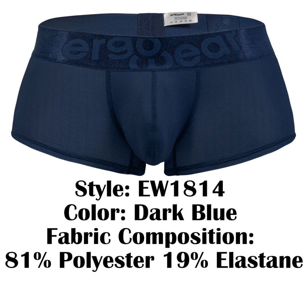 ErgoWear MAX BOLD SE Men's Trunk Underwear in Dark Blue – men's trunks