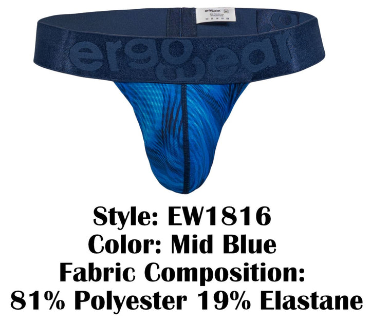 ErgoWear MAX BOLD SE Men's Thong in Mid Blue – men's thongs