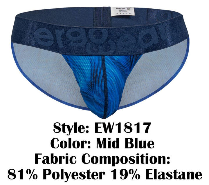 ErgoWear MAX BOLD SE Men's Bikini Brief in Mid Blue – men's briefs