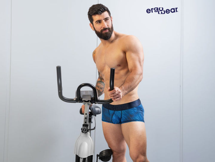 ErgoWear MAX BOLD SE Men's Trunk Underwear in Mid Blue – men's trunks