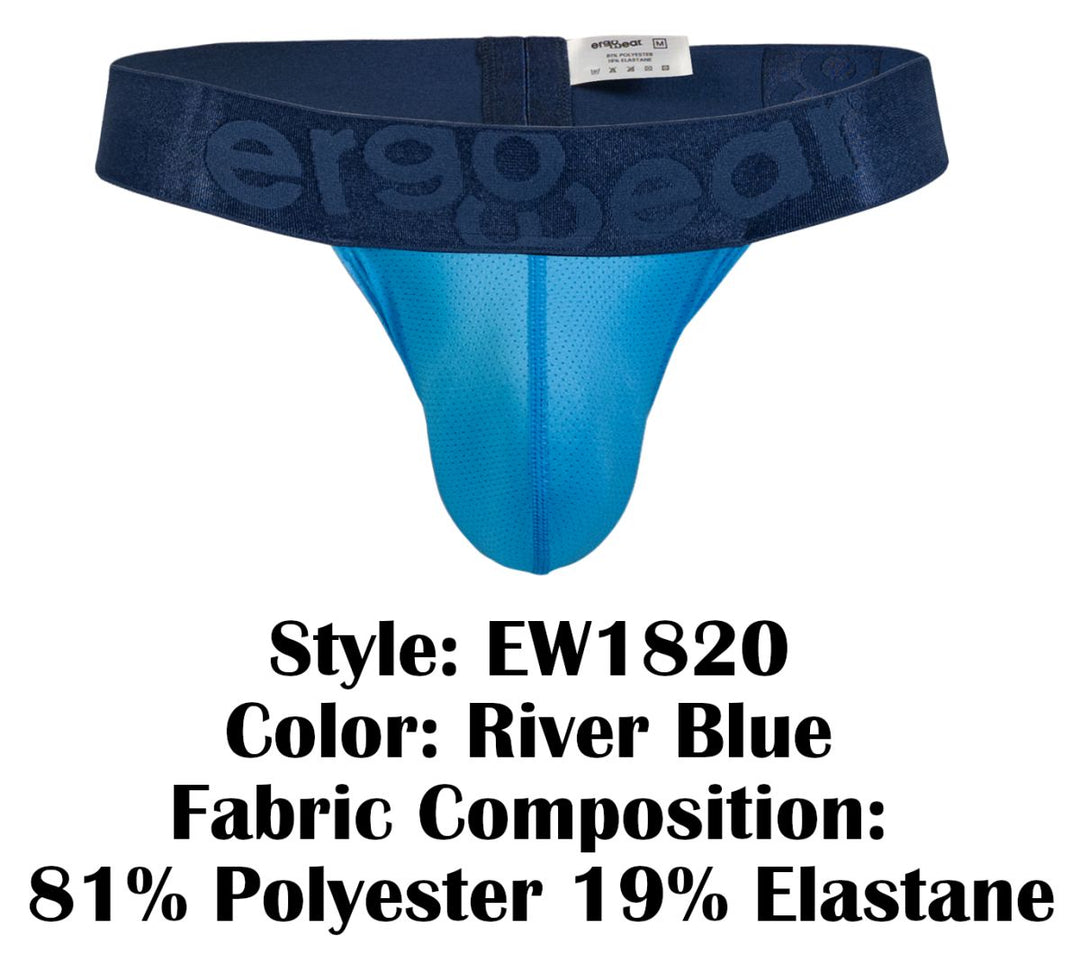 ErgoWear MAX BOLD SE Men's Thong in River Blue – men's thongs